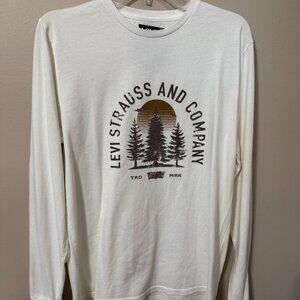 255 Levi’s Graphic Long Sleeve Tee | Sunset Pines Outdoor Logo | White